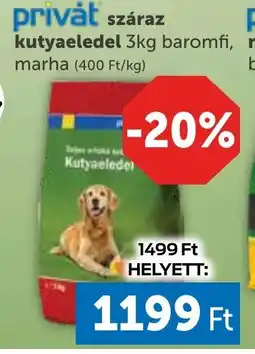 PRIVÁT Privát száraz kutyaeledel 3kg ajánlat