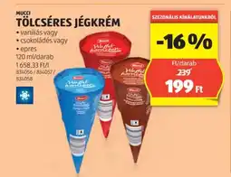 ALDI MUCCI TÖLCSÉRES JÉGKRÉM 120ml/darab ajánlat