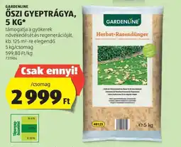 ALDI GARDENLINE ŐSZI GYEPTRÁGYA, 5 KG /csomag ajánlat