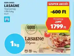 ALDI GOOD CHOICE LASAGNE 1 kg/csomag ajánlat