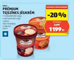 ALDI MUCCI PRÉMIUM TEJSZÍNES JÉGKRÉM 500ml ajánlat