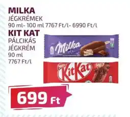 CBA MILKA/KIT KAT JÉGKRÉMEK 90 ml-100 ml ajánlat