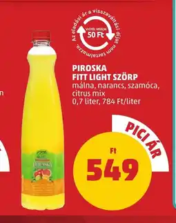 PENNY PIROSKA FITT LIGHT SZÖRP 0,7l ajánlat