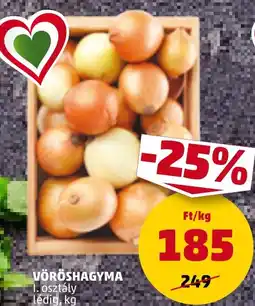 PENNY VÖRÖSHAGYMA 1kg ajánlat