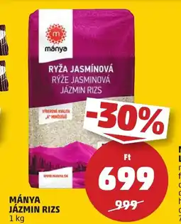 PENNY MÁNYA JÁZMIN RIZS 1 kg ajánlat