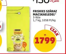 PENNY FRISKIES SZÁRAZ MACSKAELEDEL 1,7kg ajánlat