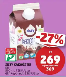 PENNY SISSY KAKAÓS TEJ 500ml ajánlat