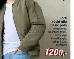 Kik Férfi rövid ujjú basic póló ajánlat