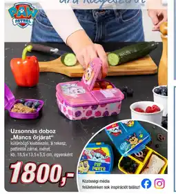 Uzsonnás doboz ,,Mancs őrjárat❝
