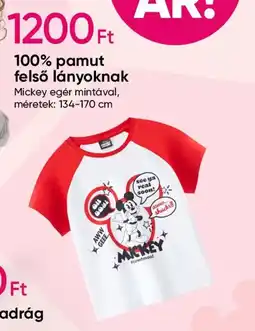 Pepco 100% pamut felső lányoknak ajánlat