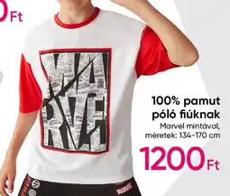 Pepco 100% pamut póló fiúknak ajánlat