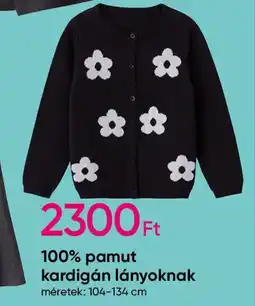Pepco 100% pamut kardigán lányoknak ajánlat