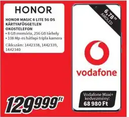 HONOR MAGIC 6 LITE 5G DS KÁRTYAFÜGGETLEN OKOSTELEFON