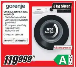 Media Markt GORENJE WNHEI62SAS MOSÓGÉP ajánlat