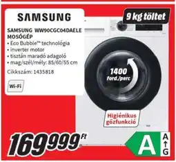 Media Markt SAMSUNG WW90CGC04DAELE MOSÓGÉP ajánlat