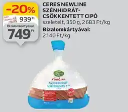 Auchan CERES NEWLINE SZÉNHIDRÁT- CSÖKKENTETT CIPÓ 350 g ajánlat