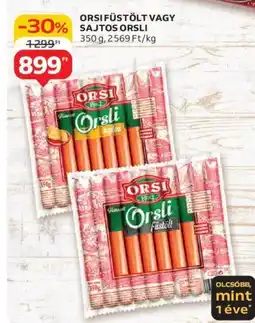 Auchan ORSI FÜSTÖLT VAGY SAJTOS ORSLI 350g ajánlat