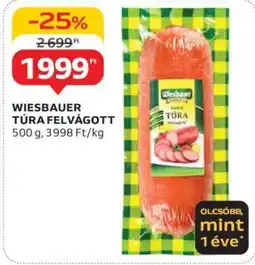 Auchan WIESBAUER TÚRA FELVÁGOTT 500 g ajánlat