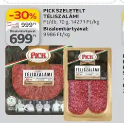 Auchan PICK SZELETEL TÉLISZALÁMI 70g ajánlat