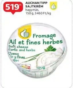 Auchan AUCHAN TIPP SAJTKRÉM 150g ajánlat