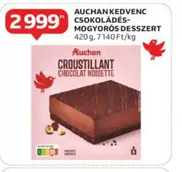 Auchan AUCHAN KEDVENC CSOKOLÁDÉS- MOGYORÓS DESSZERT 420g ajánlat