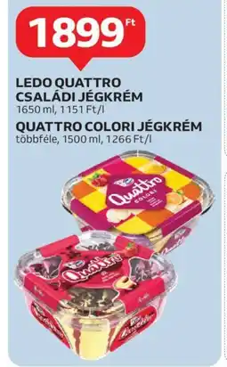 Auchan LEDO QUATTRO CSALÁDI JÉGKRÉM 1650 ml ajánlat
