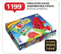 Auchan PIRULO PÁLCIKÁS JÉGKRÉM MULTIPACK 4x73 ml ajánlat