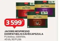Auchan JACOBS NESPRESSO KOMPATIBILIS KÁVÉKAPSZULA 40db ajánlat