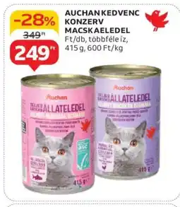 Auchan AUCHAN KEDVENC KONZERV MACSKAELEDEL 415g ajánlat
