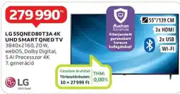 Auchan LG 55QNED80T3A 4K UHD SMART QNED TV ajánlat
