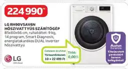 Auchan LG RH90V5AV6N HŐSZIVATTYÚS SZÁRÍTÓGÉP ajánlat