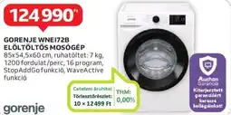 Auchan GORENJE WNE172B ELÖLTÖLTŐS MOSÓGÉP ajánlat