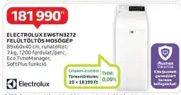 Auchan ELECTROLUX EW6TN3272 FELÜLTÖLTŐS MOSÓGÉP ajánlat
