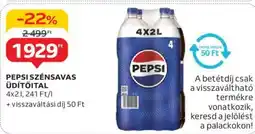 Auchan PEPSI SZÉNSAVAS ÜDÍTŐITAL 4x2l ajánlat