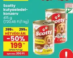 Interspar Scotty kutyaeledel- konzerv 415 ajánlat