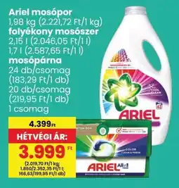 Interspar Ariel mosópor 1,98 kg ajánlat