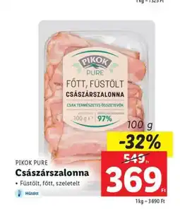 Lidl PIKOK PURE Császárszalonna 100g ajánlat