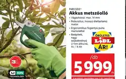 PARKSIDE Akkus metszőolló /db