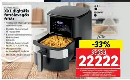 Lidl GOURMETmaxx XXL digitális forrólevegős fritőz /db ajánlat