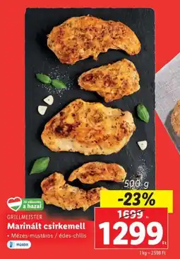 Lidl GRILLMEISTER Marinált csirkemell 500g ajánlat