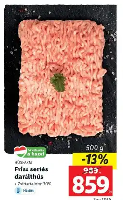 Lidl HÚSFARM Friss sertés darálthús 500g ajánlat