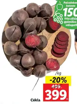 Lidl Cékla 1kg ajánlat