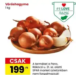 Spar Market Vöröshagyma 1kg ajánlat