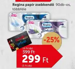 PRIVÁT Regina papír zsebkendő 90db-os ajánlat