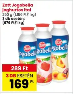 Spar Zott Jogobella joghurtos ital 250 g ajánlat