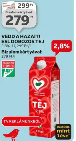 Auchan VEDD A HAZAIT! ESL DOBOZOS TEJ ajánlat