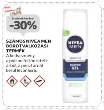 Auchan SZÁMOS NIVEA MEN BOROTVÁLKOZÁSI TERMÉK ajánlat