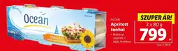 Lidl OCEAN Aprított tonhal 3x80g ajánlat