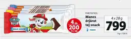 PAW PATROL Mancs őrjárat tej snack 4x28g