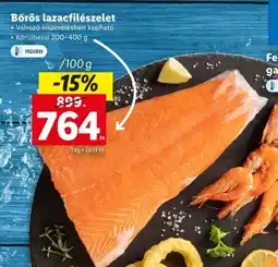 Bőrös lazacfilészelet 100g